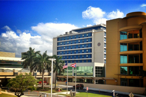 The exterior photo of the San Juan VA Medical Center located in Puerto Rico.  